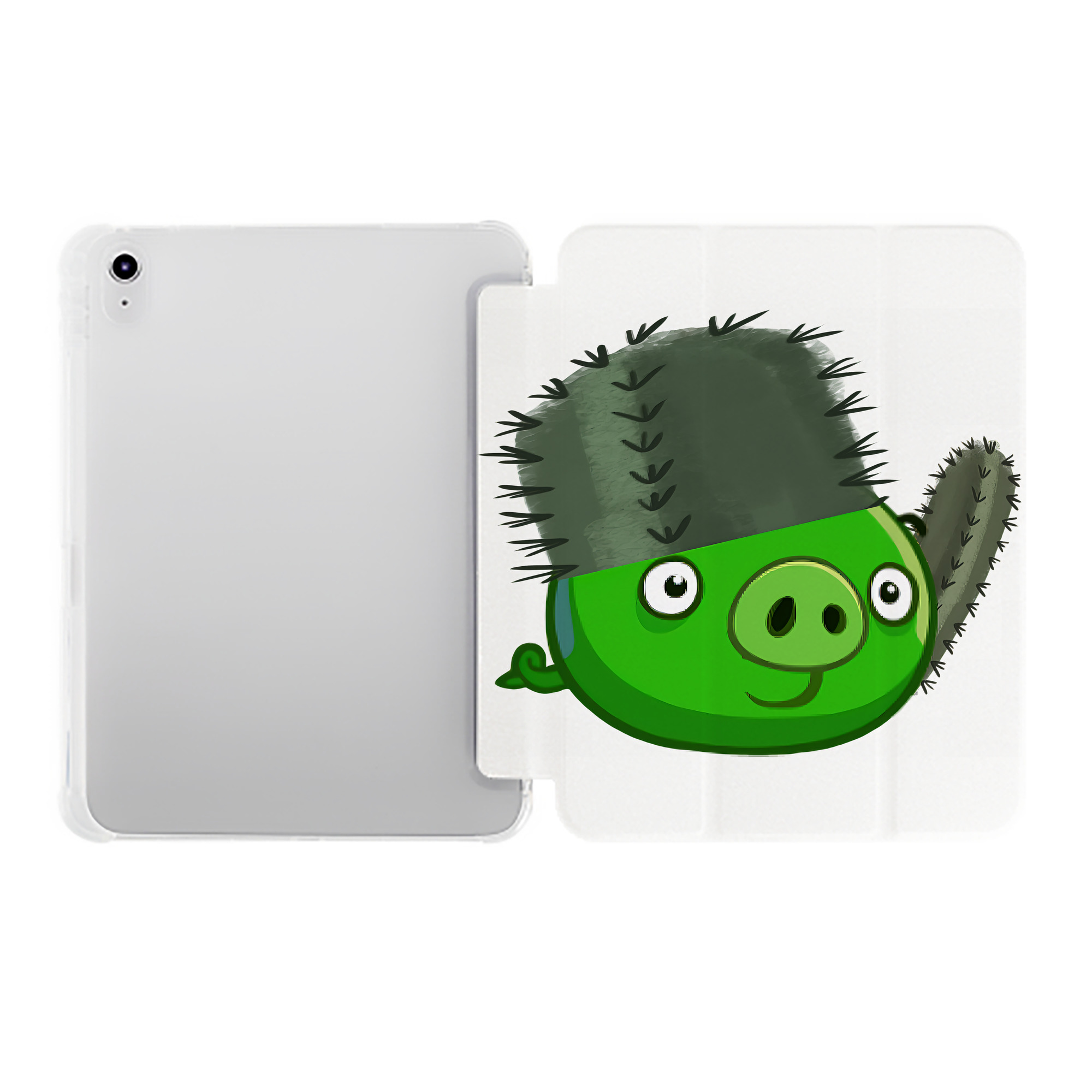 （画像用） Angry Birds アングリーバード IPad ケース ペン収納付き 三つ折りスタンド PUレザー×シリコン 対応機種9.5/10.5/10.9インチ